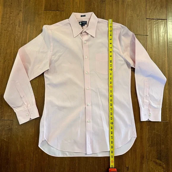 J. Crew Pink Long Sleeve Button Down Collared Dress Shirt Sz M - Picture 5 of 7